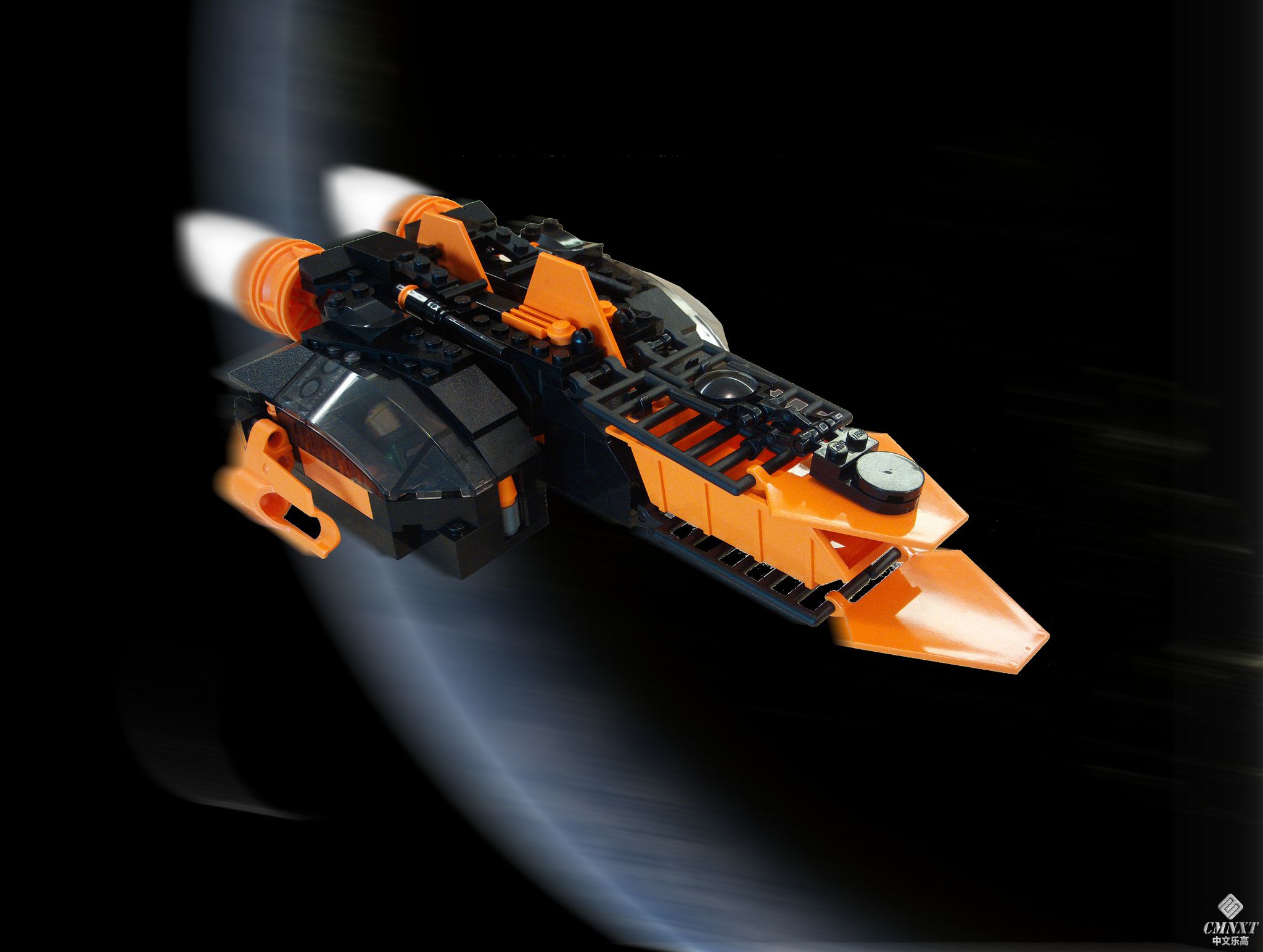 LEGO MOC Space 165 ragonfire scramjet in motion.jpg